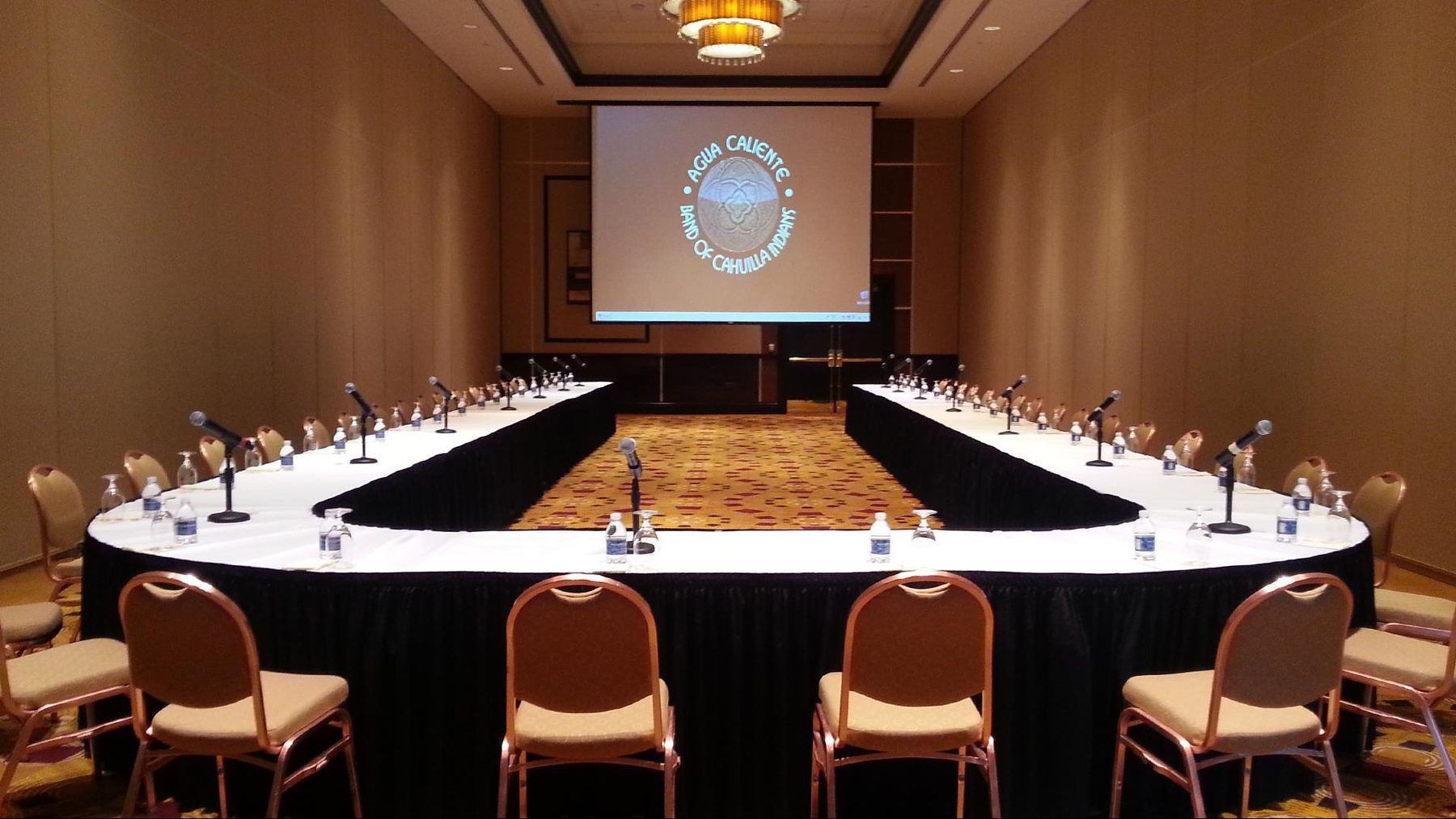 Cahuilla Ballroom interior at Agua Caliente Rancho Mirage