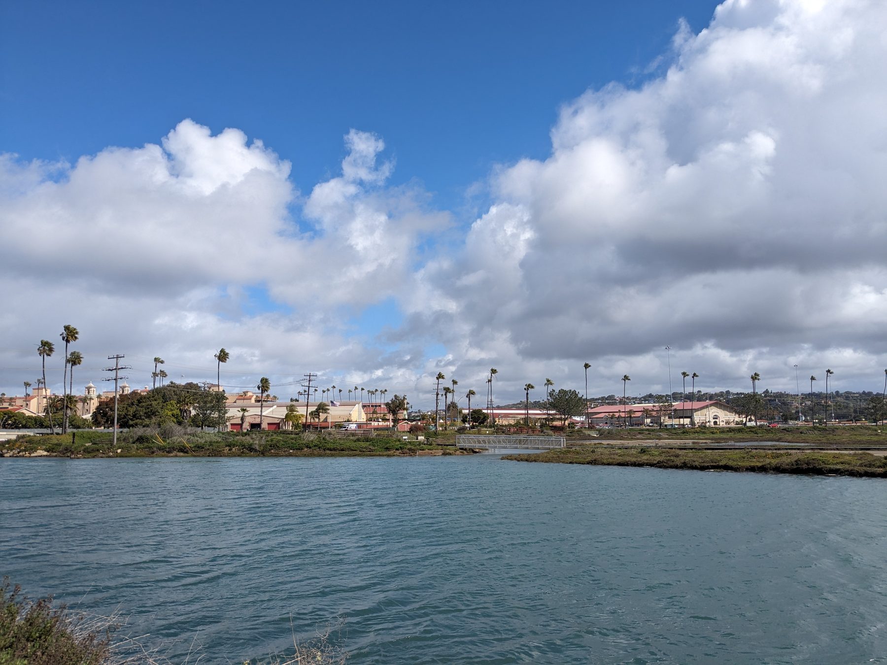 Del Mar Fairgrounds across the water