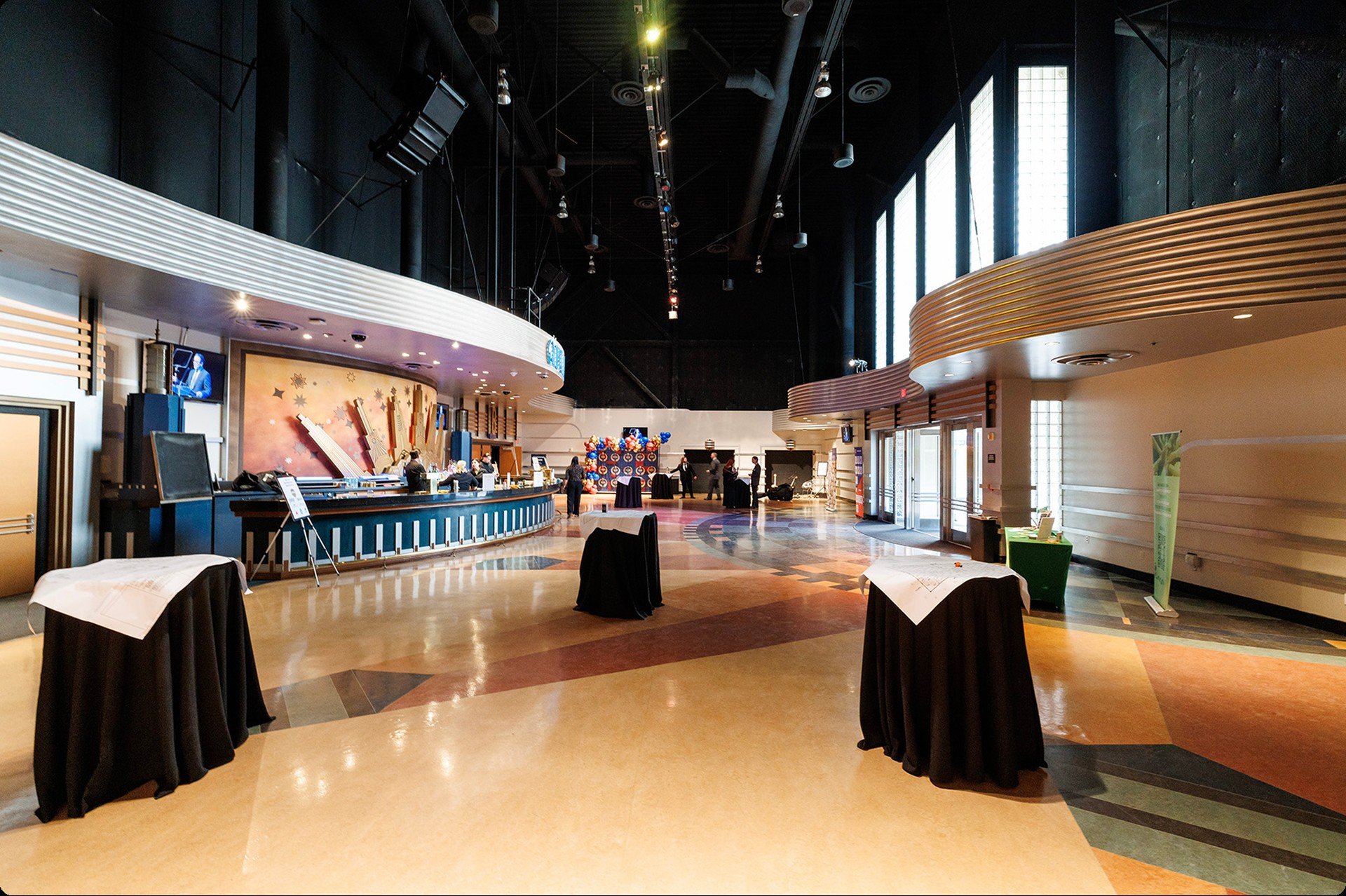 DigAlert Grove / OCVIBE theater lobby
