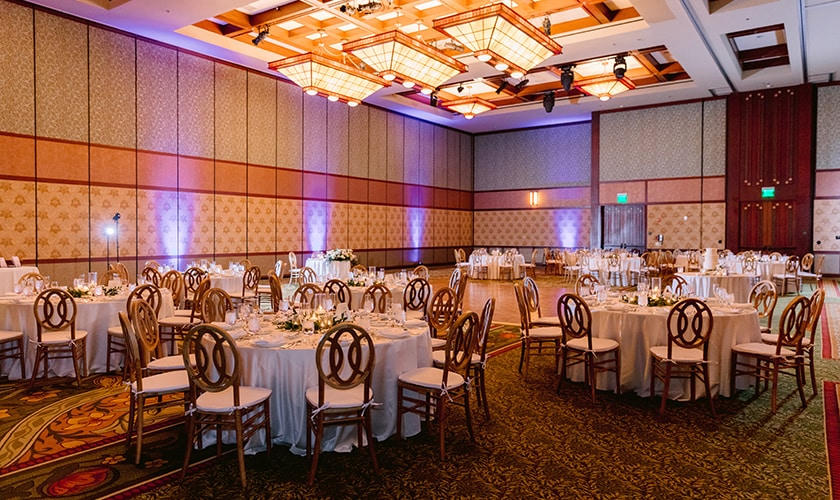 Ballroom banquet setup