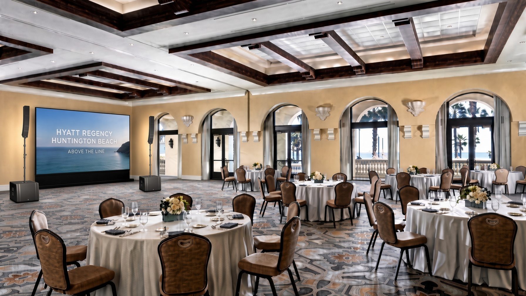 Magic Kingdom Ballroom with LD Systems CURV 500 columns