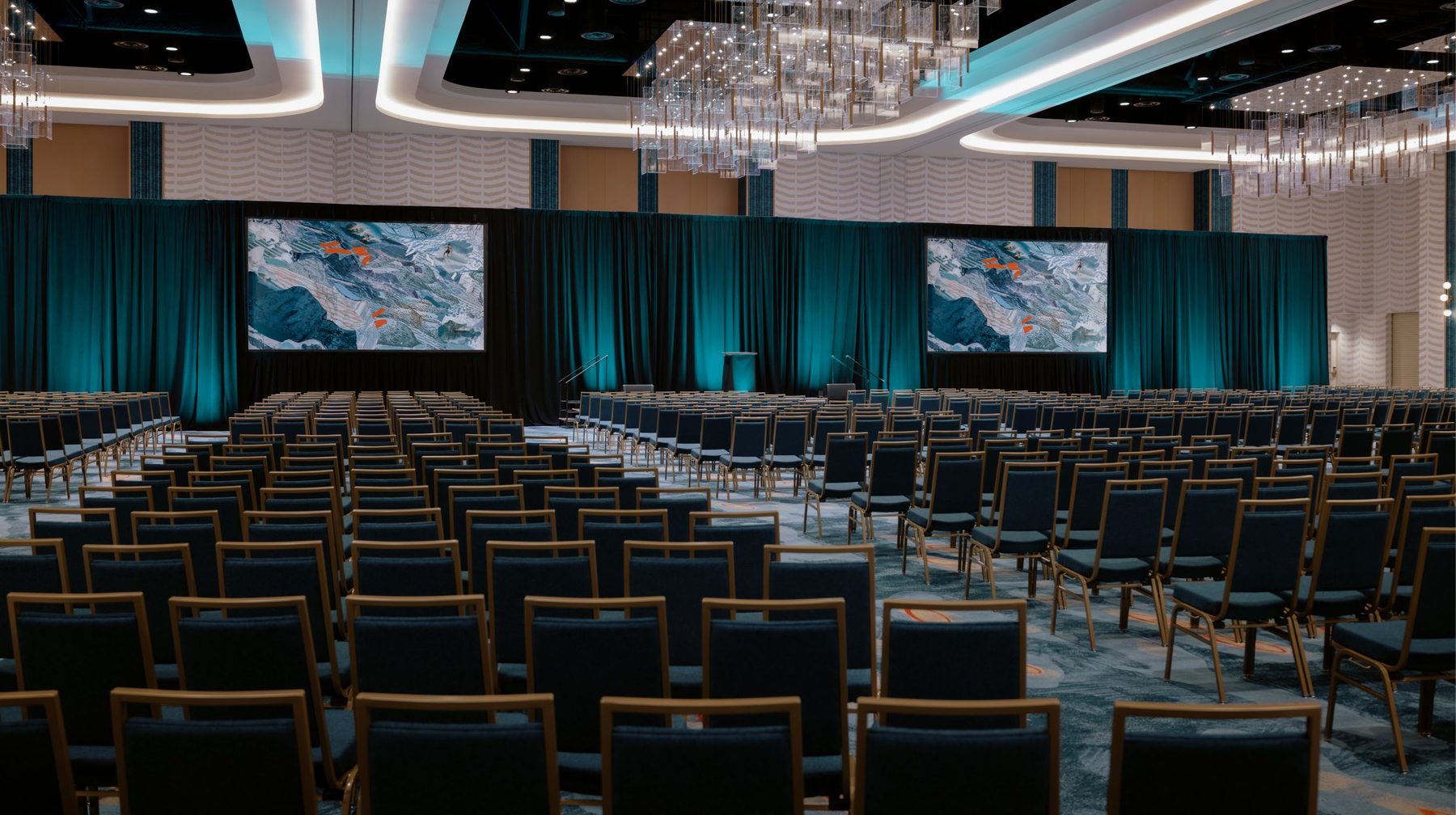 Port of San Diego Ballroom interior at Gaylord Pacific Resort — leftover interior, not a load-in plate