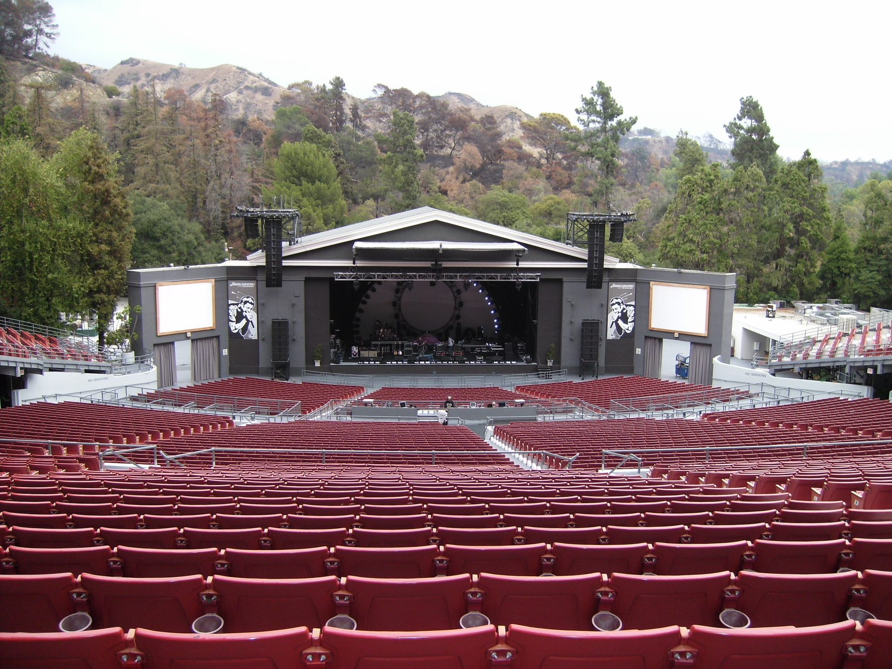Greek Theatre bowl seating and stage