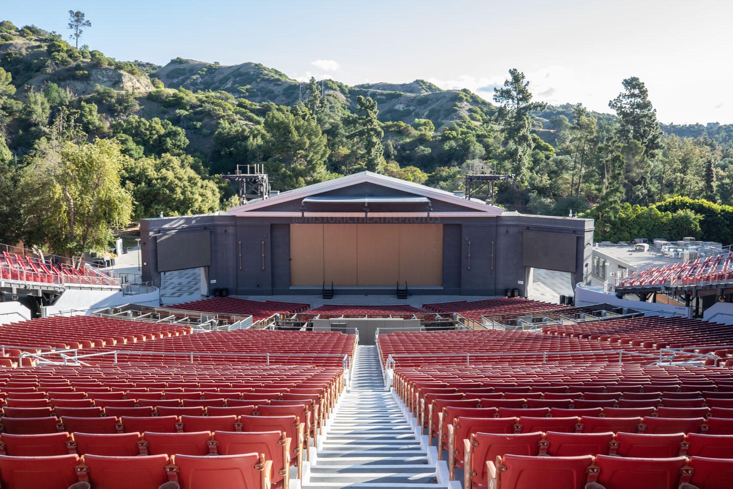 Greek Theatre bowl and stage in Griffith Park