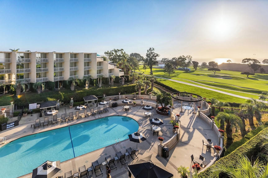 Hilton La Jolla Torrey Pines pool and golf course