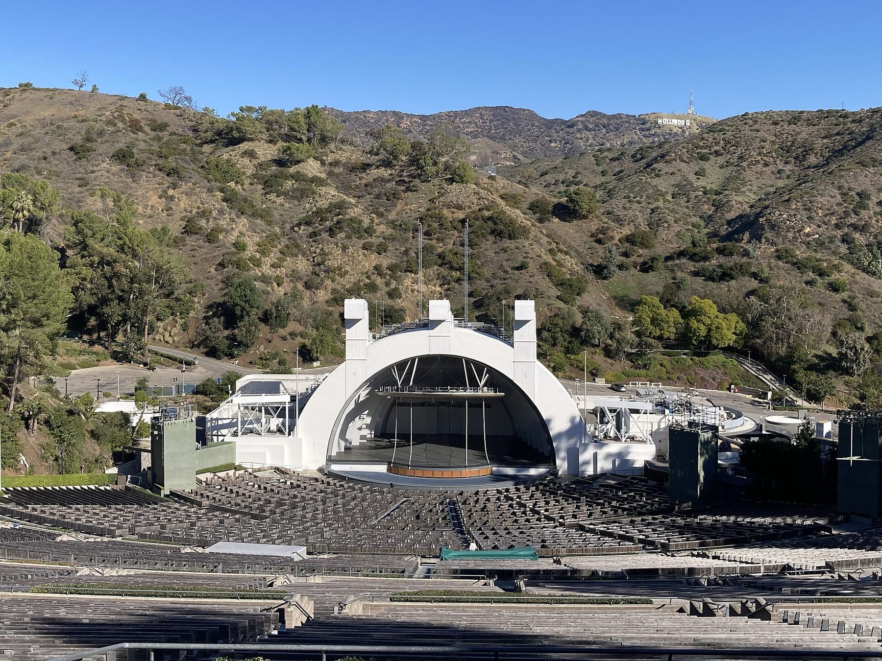 Hollywood Bowl garden and box seats