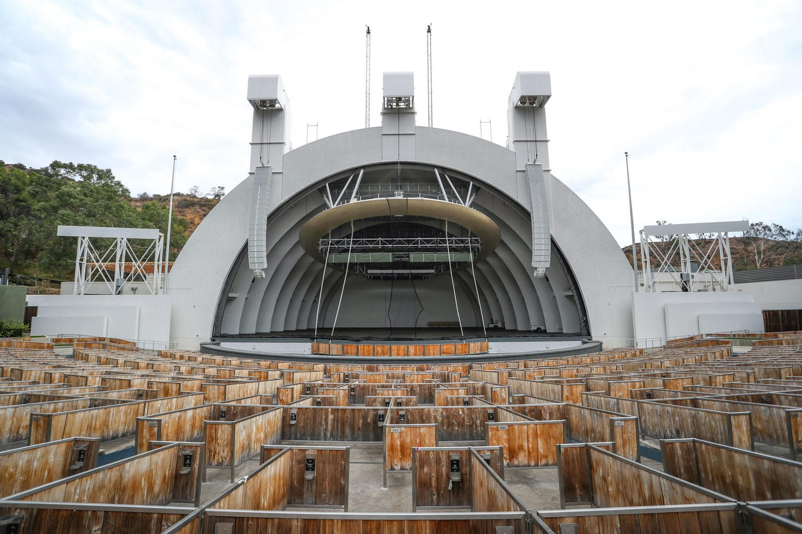 Hollywood Bowl shell and boxes