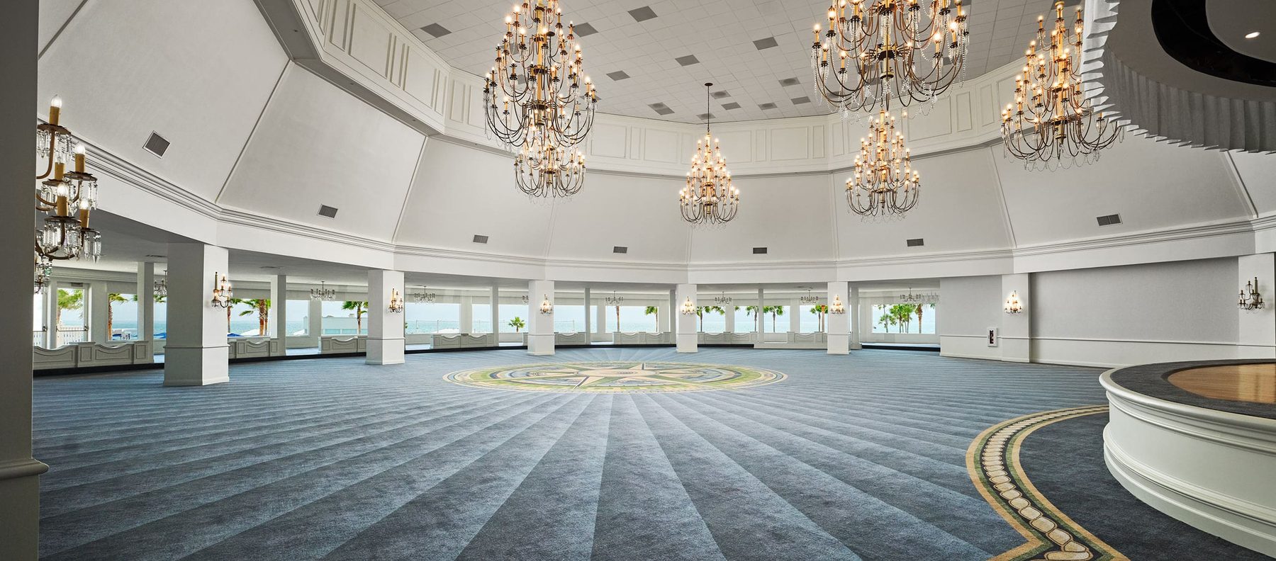 Ocean Ballroom interior at Hotel del Coronado