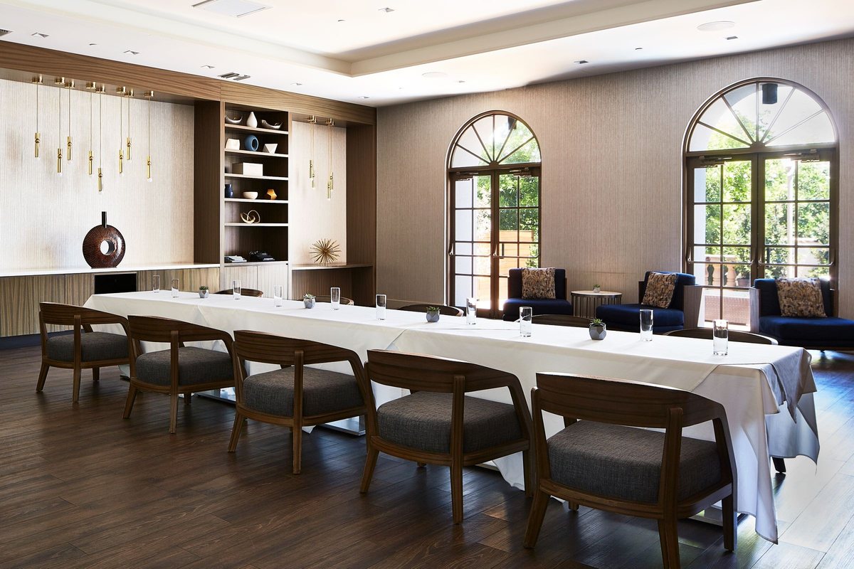 The Writer's Den at Hotel Dena set for a meeting