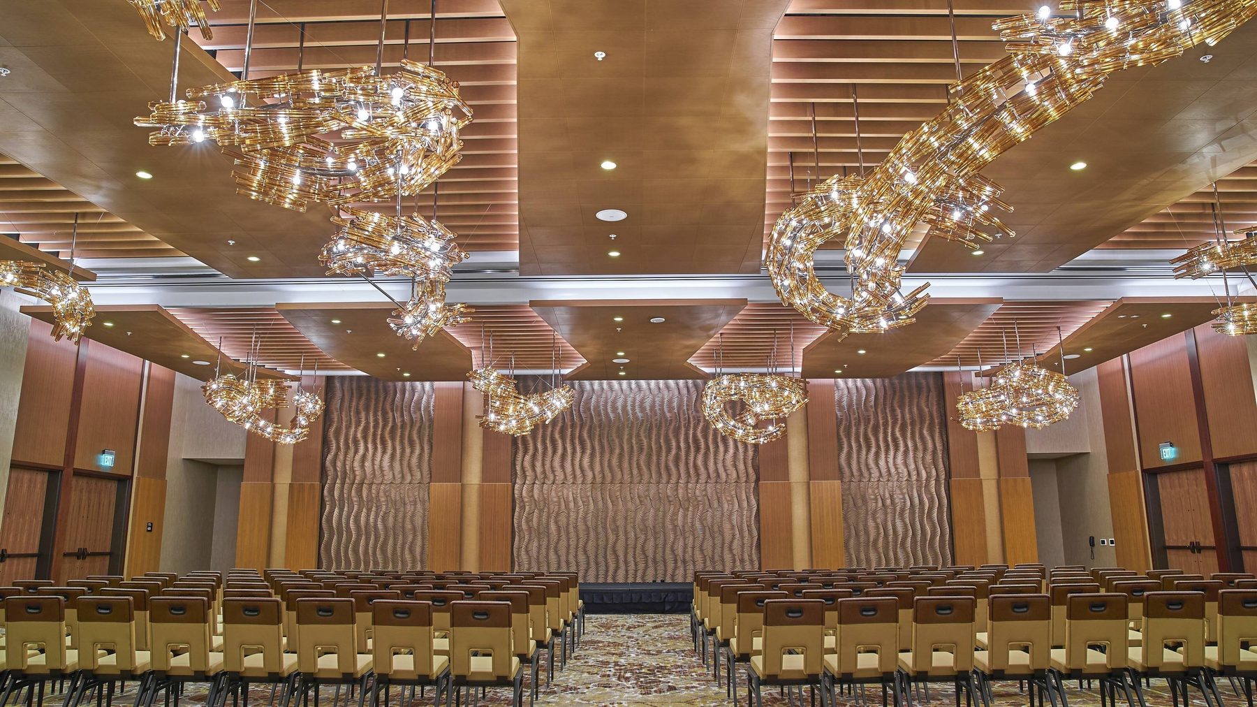 Orchard Ballroom empty interior at JW Marriott Anaheim Resort — leftover interior, not a load-in plate