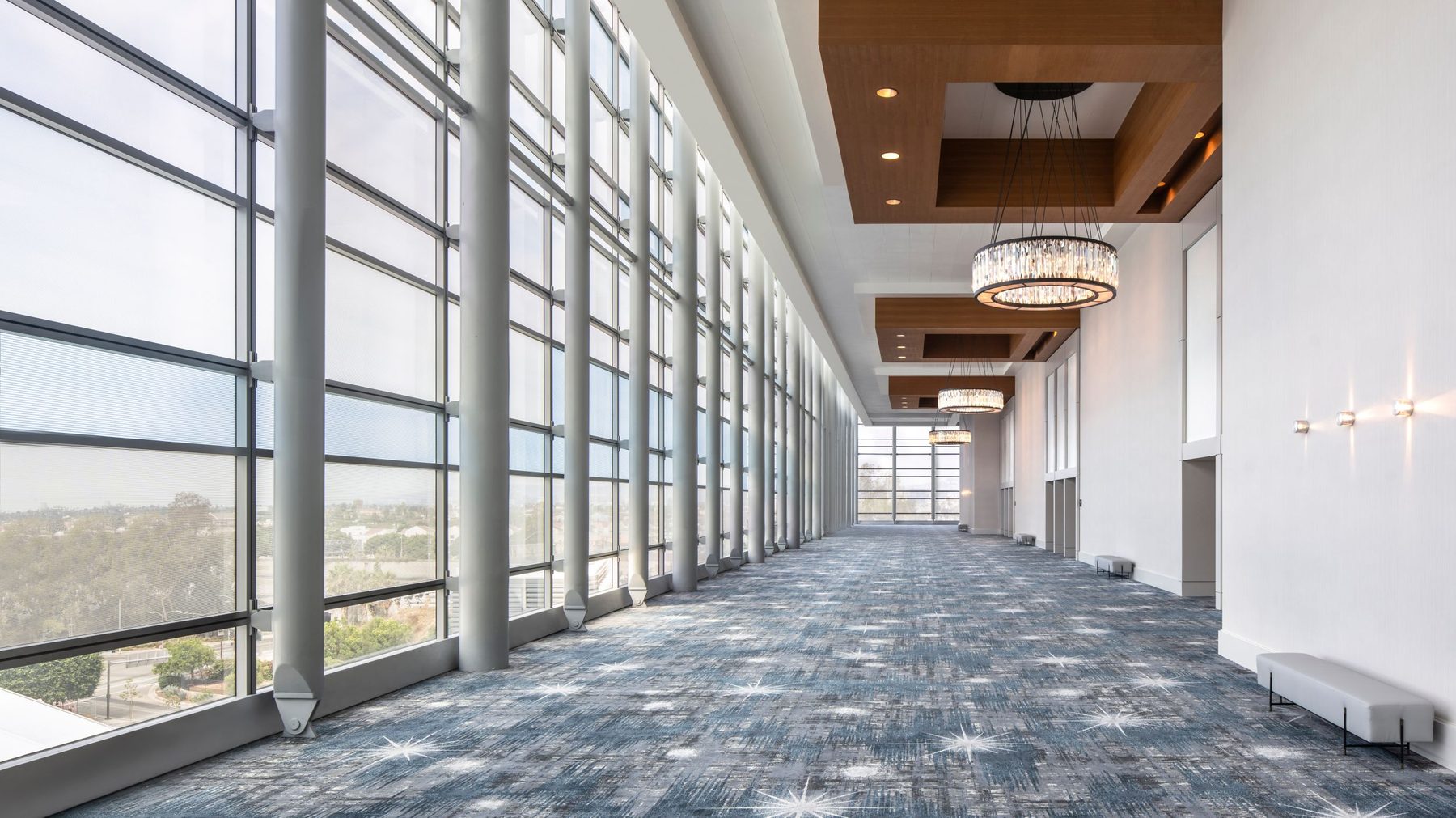 Plaza and foyers at JW Marriott Los Angeles L.A. LIVE