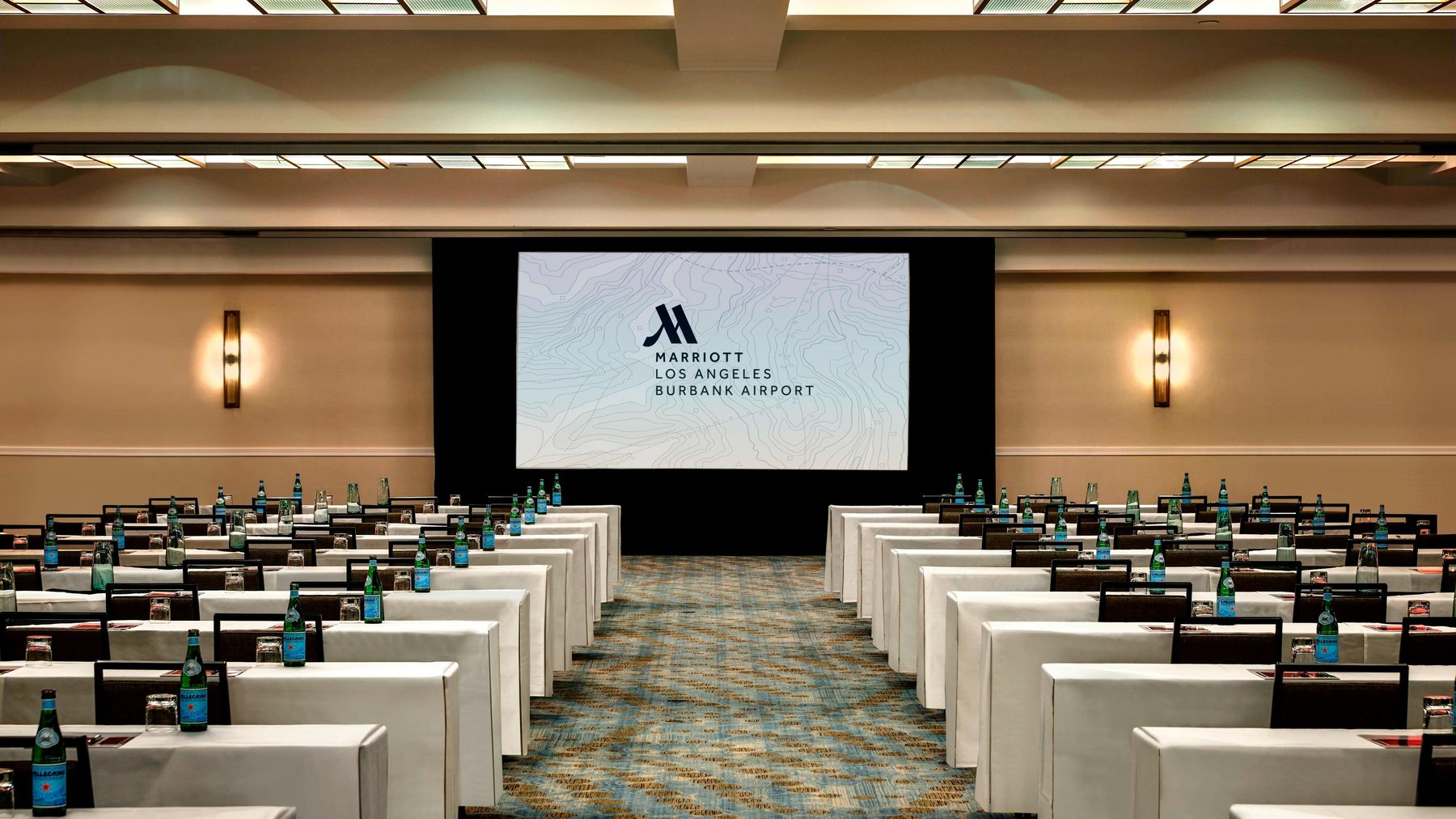 City Ballroom interior at Los Angeles Marriott Burbank Airport