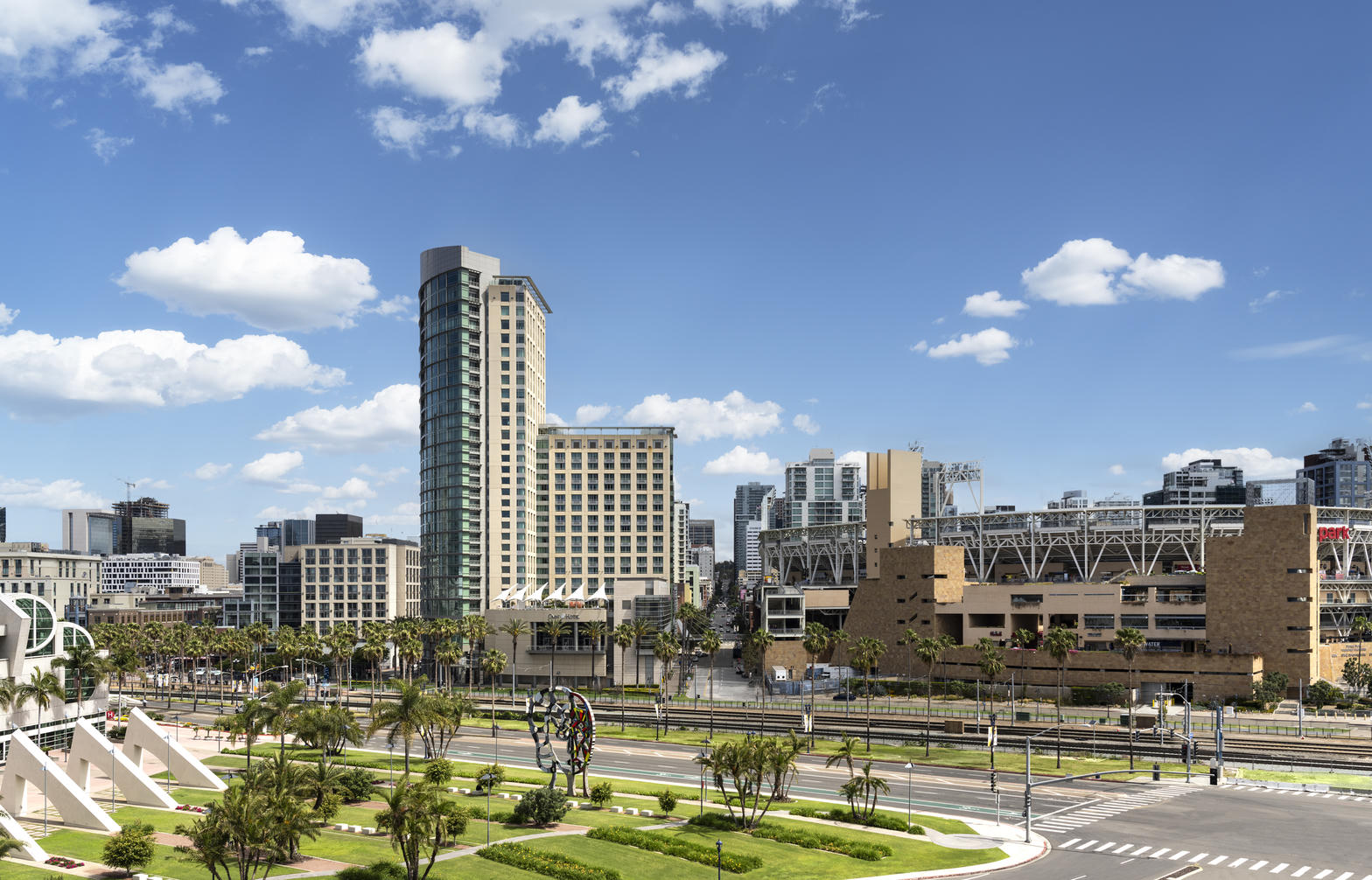 Omni San Diego Hotel tower next to Petco Park
