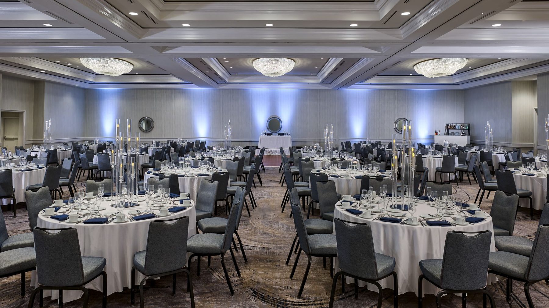 Bixby Ballroom banquet setup at Marriott Long Beach Downtown