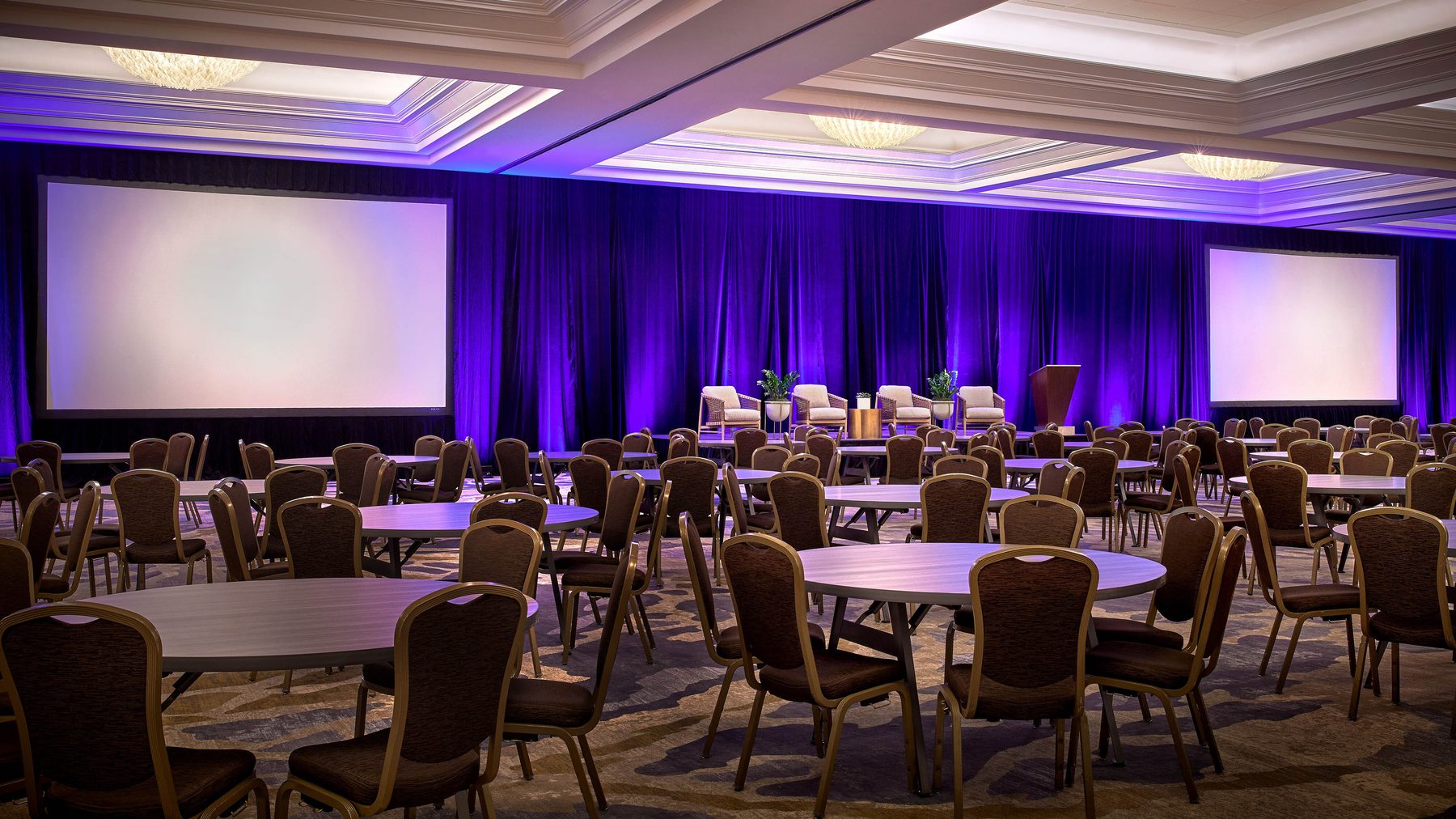 Pacific Jewel Ballroom interior at Sheraton San Diego Hotel & Marina — leftover interior, not a load-in plate