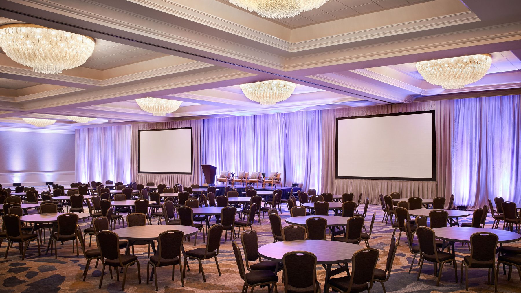 Silver Pearl Ballroom interior at Sheraton San Diego Hotel & Marina