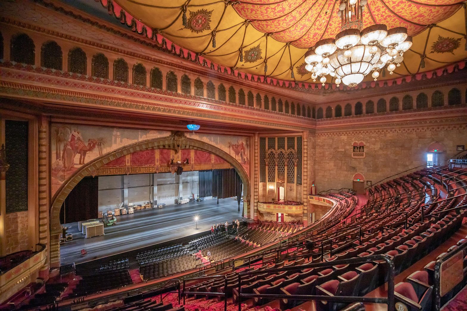 Shrine Auditorium proscenium stage and orchestra seating