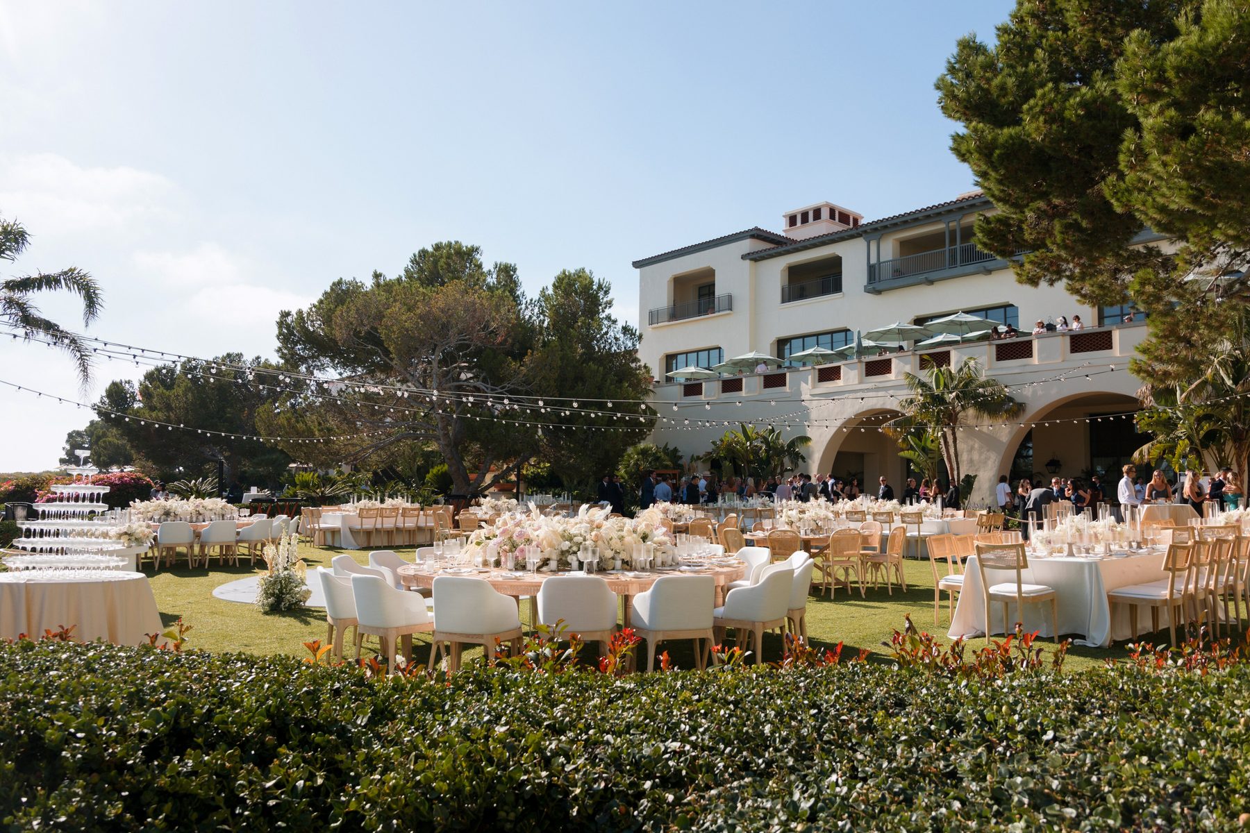 Catalina Lawn and terrace at Terranea Resort