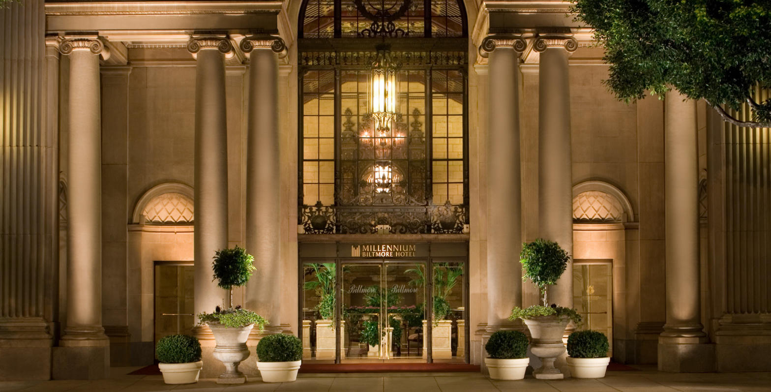 Biltmore Grand Avenue entrance — leftover plate, not a Galleria interior