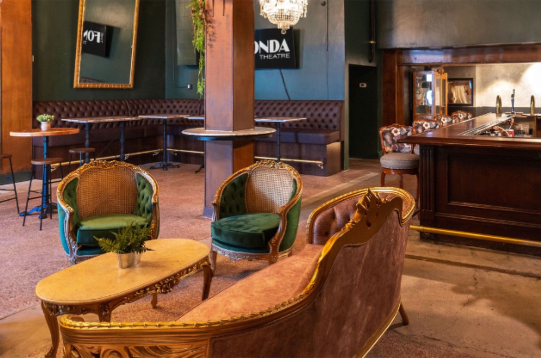 Side bar interior at The Fonda Theatre