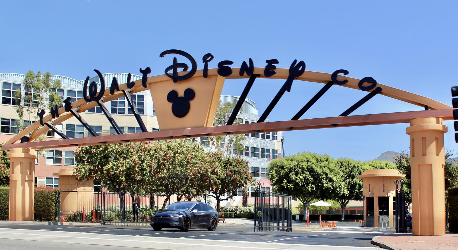 Walt Disney Company gate on the Burbank lot